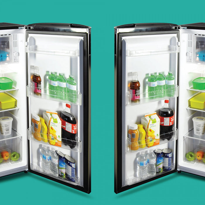 Réfrigérateur compact Koolatron de 6,2 pi3 en acier inoxydable