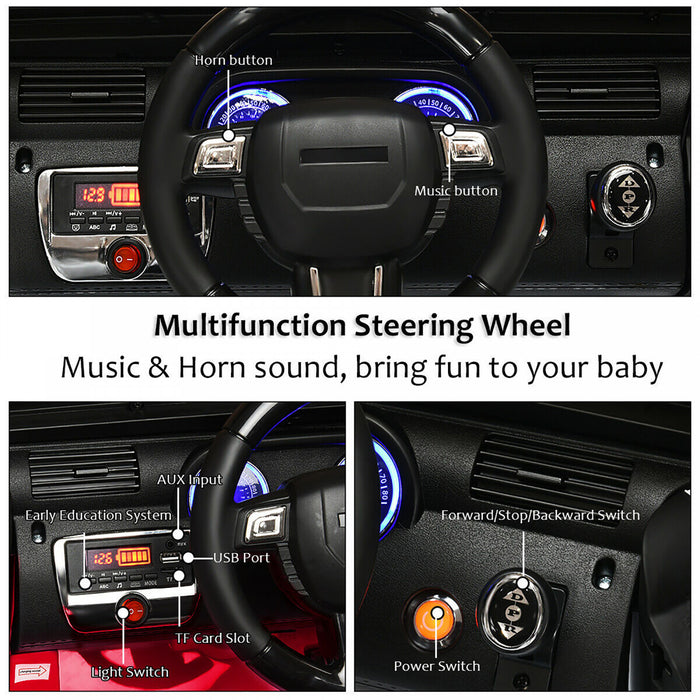 Voiture Electrique Pour Enfant 12v Costway – Bluetooth – Telecommande – Lecteur Mp3