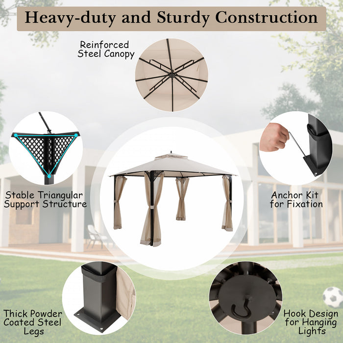 Pavillon De Jardin 365x305cm Costway