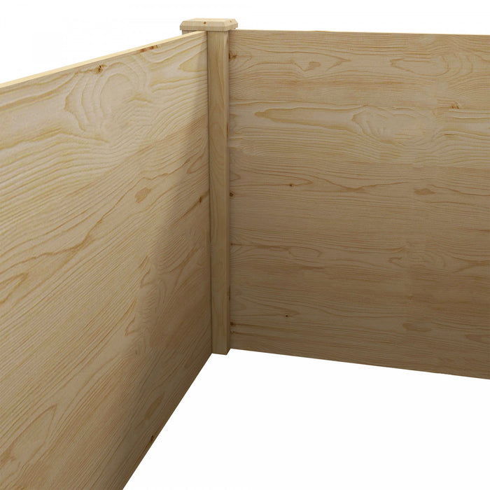 Outsunny Diy Kit De Jardin Sureleve En Bois Avec Fond Ouvert, Deux Boites De Jardinieres Surelevees Pour Le Jardin, Le Patio Pour Faire Pousser Des Legumes, Des Fleurs, Des Fruits Et Des Herbes