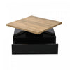 Liam Rotating Coffee Table with 360° Swivel Top,Black | Liam table basse pivotante – table avec plateau rotatif a 360°, noir