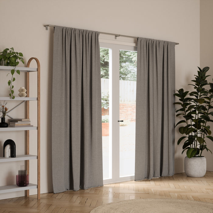  Tringle à rideaux coupe-lumière extensible Twilight de Umbra nickel mat de 3/4 po - 30 po à 84 po