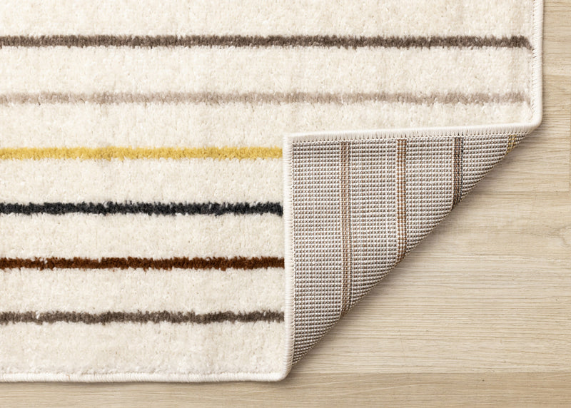 Carpette Marley multicolore à 2 arcs-en-ciel - 5 pi 3 po x 7 pi 7 po