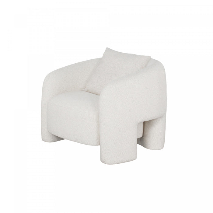 Ensemble de canape 2 pieces Sylvia Modern Glam en ivoire