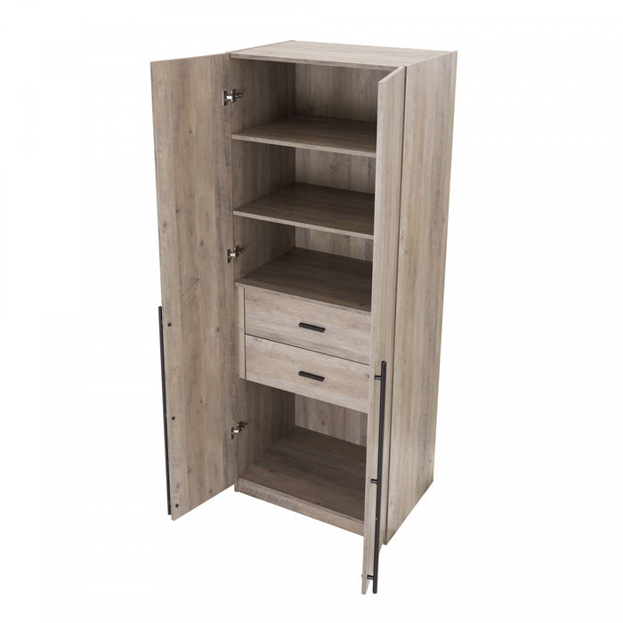Armoire moderne Lee 32\" en gris rustique