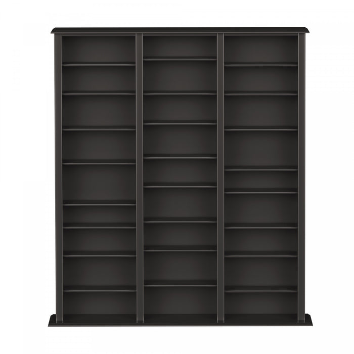 Etagere Multimedia A 27 Tablettes Reglables – Noir