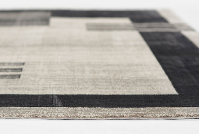 Tapis Contemporain Sorelle 2'2\" x 7'7\" en Gris