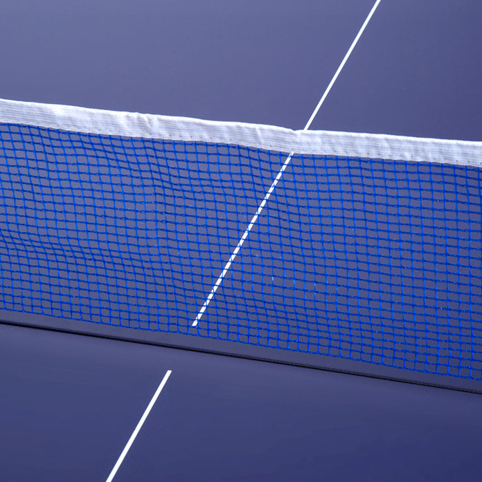 Soozier 1,8 X 0,9 M Table De Ping-pong Compacte De Taille Moyenne Table De Ping-pong Familiale Multi-usages Pliable Sur Pied Bleu