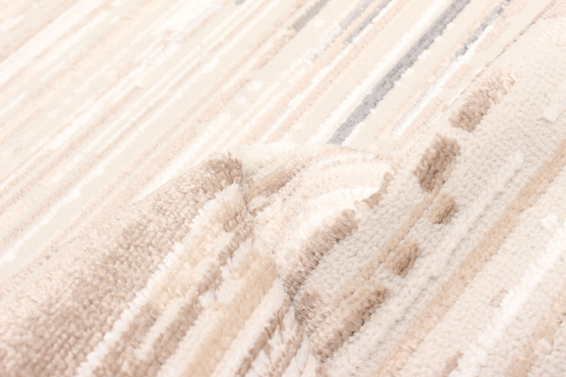 Tapis Contemporain/Moderne Nova 5'0\" x 8'0\" en Ivoire