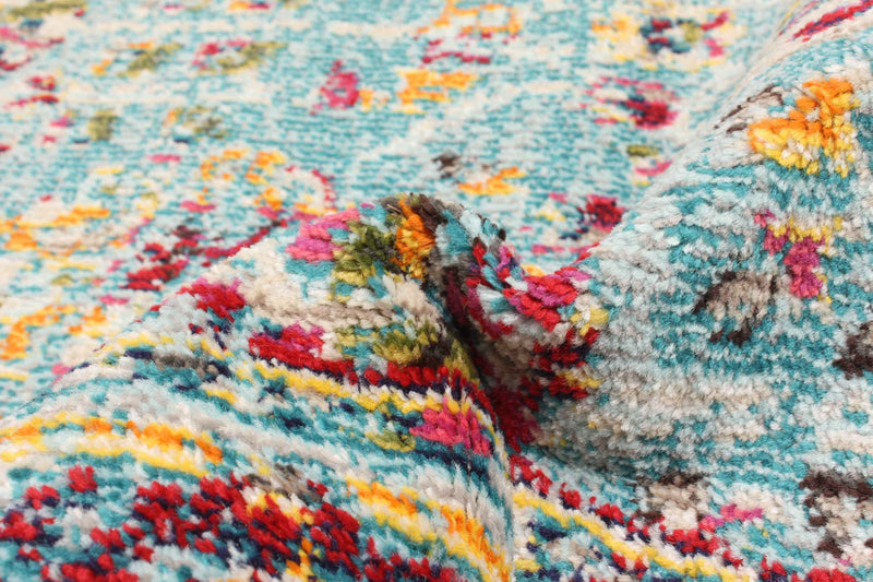 Tapis Traditionnel Jasmine 8'0\" x 10'0\" en Bleu