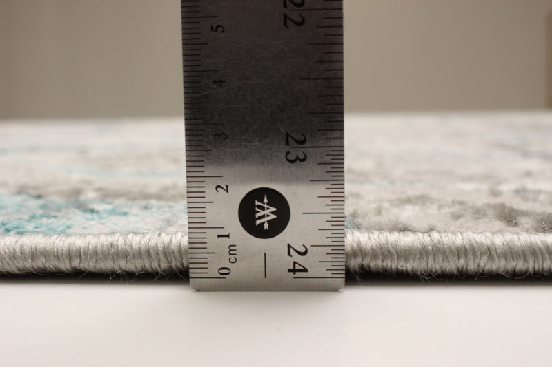 Carpette Zhara bleu sarcelle - 8 pi 0 po x 10 pi 0 po