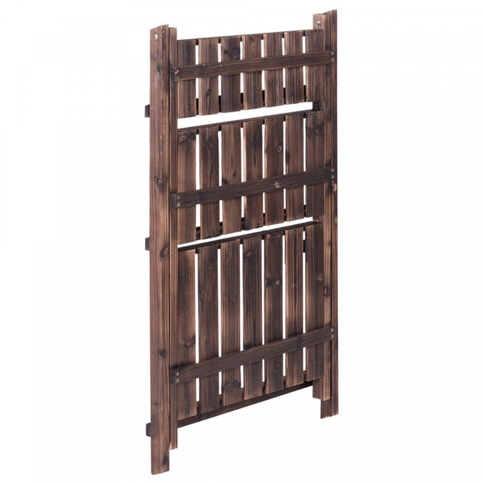Costway 3 Niveaux Exterieur Bois Conception Pot De Fleurs Etagere Stand Pliant Affichage Etagere Jardin