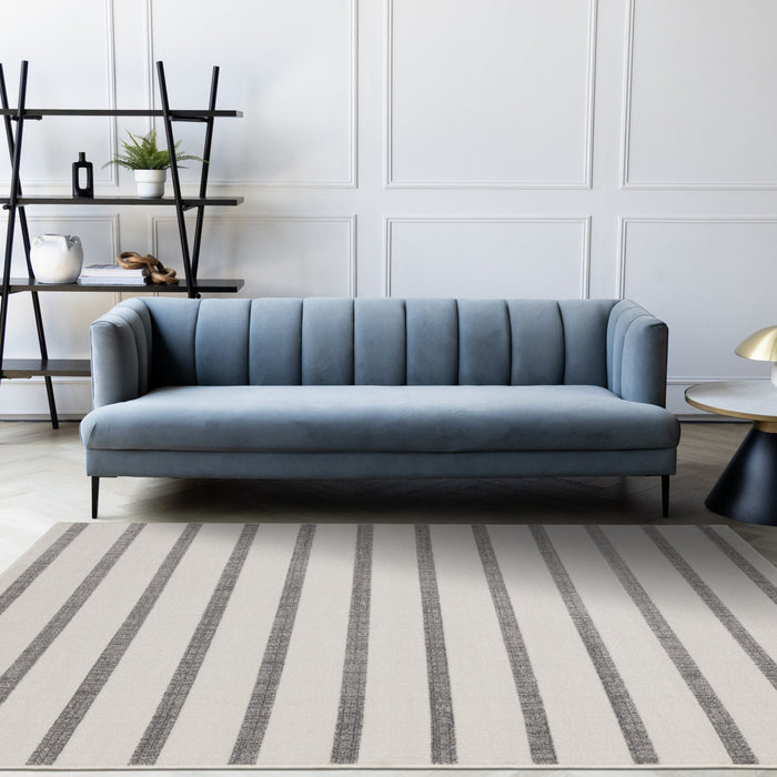 Tapis Covington Raye Gris Blanc, 7'10\" x 10'6\"