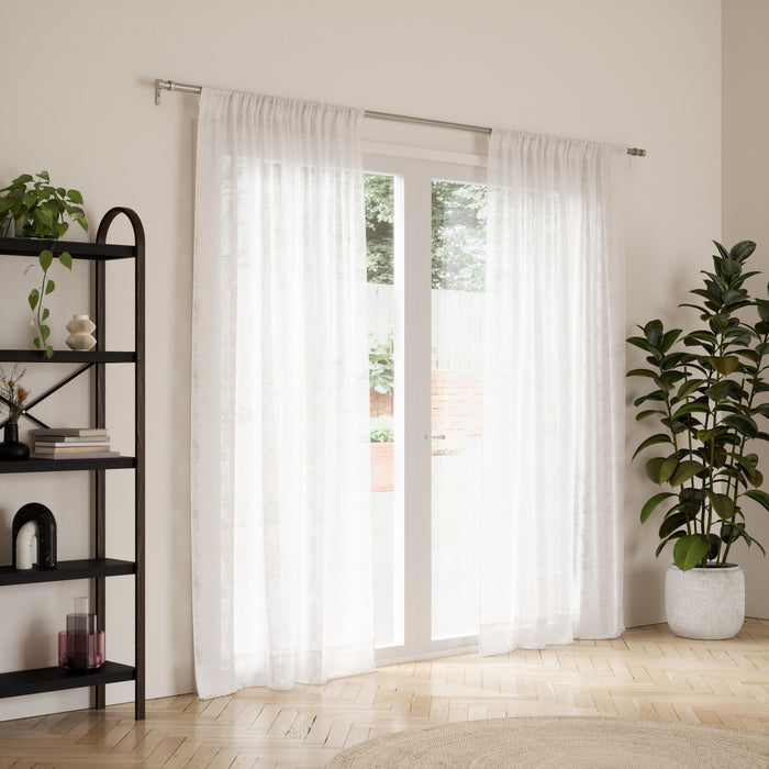  Tringle à rideaux extensible Cappa de Umbra nickel de 1 po - 36 po à 66 po