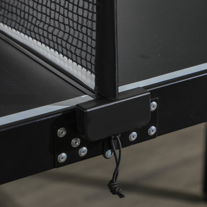 Soozier Table De Ping-pong De Taille Moyenne, Pliante En Aluminium