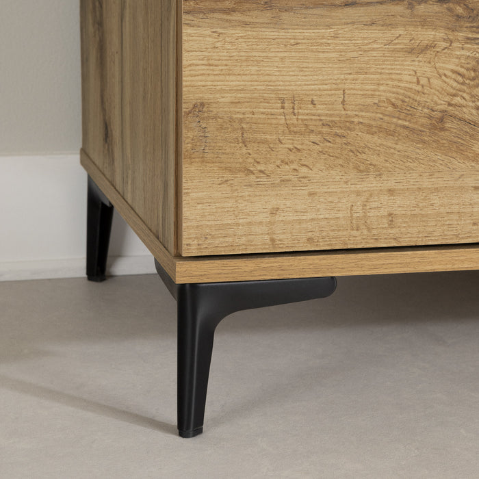 Commode verticale Musano à 5 tiroirs - chêne nordique