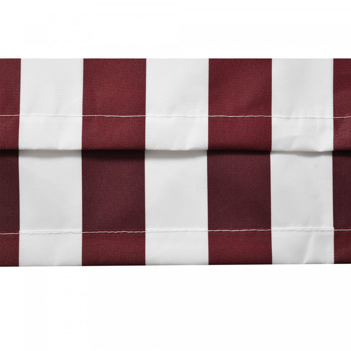 Outsunny Couverture De Remplacement En Tissu Pour Store Retractable De 12' X 10' Protection Contre Les Uv Rouge Et Blanc
