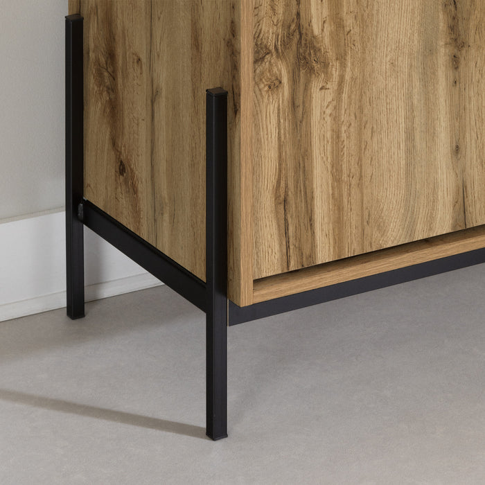 Commode double Milton à 6 tiroirs - chêne nordique