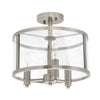 Salerno 3 Light Semi-flush mount Ceiling Light, Onyx, 13"D Lamp | Salerno Plafonnier semi-encastre a 3 lumieres, Onyx, 13 po de diametre