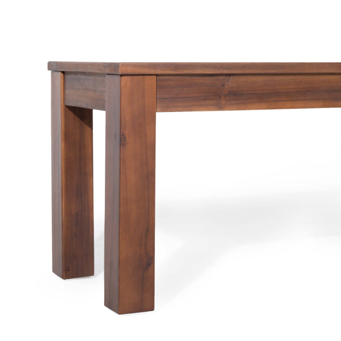 Ensemble De 2 Bancs Georgia En Bois D’acacia A Lattes De 61,75\", Brun Fonce
