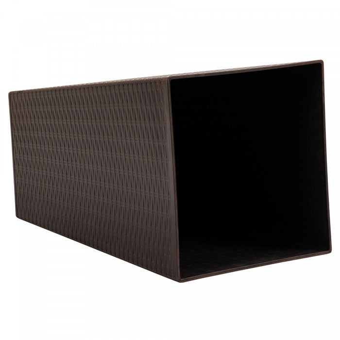 Outsunny Ensemble De 3 Grandes Jardinieres, Ensemble De Pots De Fleurs D'exterieur Et D'interieur Pour Entree, Patio Et Terrasse Brun