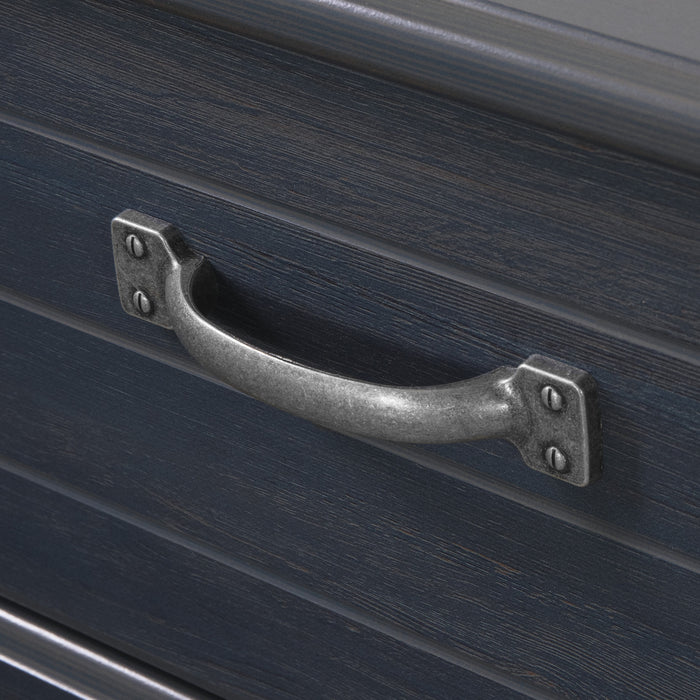 Ulysses Tete De Lit Bibliotheque Avec Portes Coulissantes - Myrtille