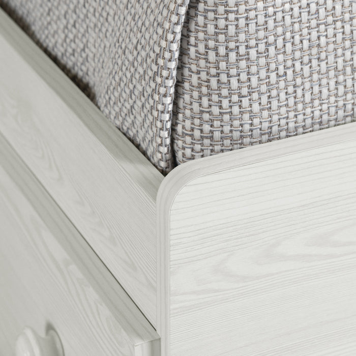 Summer Breeze Ensemble Lit Matelot Et Tete De Lit Bibliotheque Pin Blanc, De Meubles South Shore