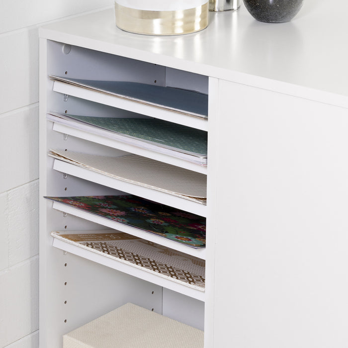 Crea Table De Travail - Blanc Solide