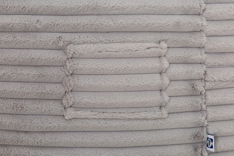 Fauteuil poire Kade de Sealy en velours côtelé avec mousse à haute densité - gris