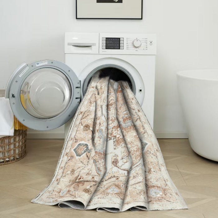 Tapis Rustique Lavable Et Antiderapant A Poils Ras 8'x10'