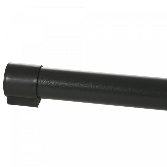 Support De Hamac Reglable Outsunny De 12 Pieds Avec Cadre En Acier, Ajustement Universel, Pique-nique, Camp De Jour, Balancoire, Support En Metal Jusqu'a 330 Lb De Capacite, Noir