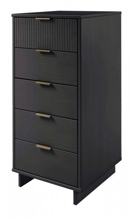 Ensemble de commode 2 pieces Granville Modern en gris charbon