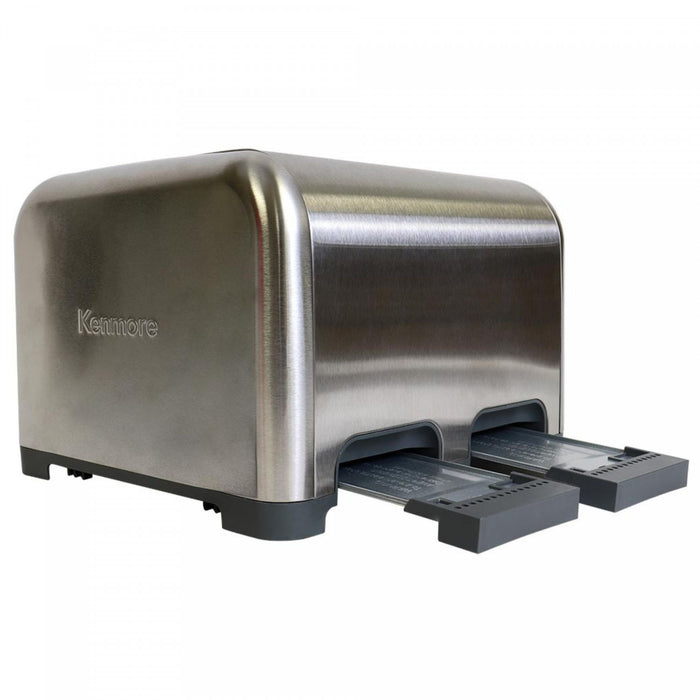 Grille-pain Kenmore à 4 tranches avec deux panneaux de commande, acier inoxydable - KKTSDC4SS