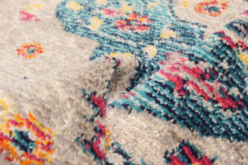 Tapis Traditionnel Daria 8'0\" x 10'0\" en Gris