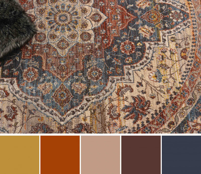 Tapis Traditionnel Irina 5'0\" x en Multi