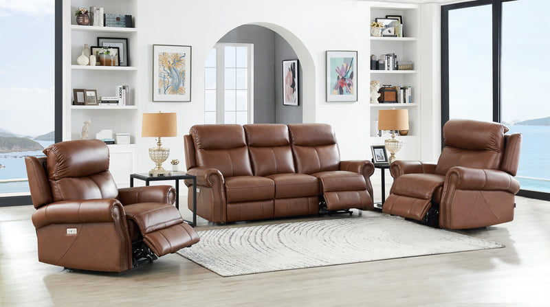 Sofa à inclinaison électrique Royce de Hydeline - brun