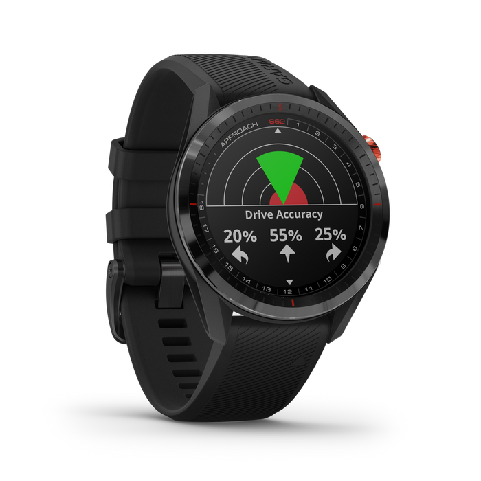 Montre De Golf Gps Garmin Approach® S62 - Golf De Precision, Ecran Tactile De 1,3\" Pour Un Usage Quotidien - Noir