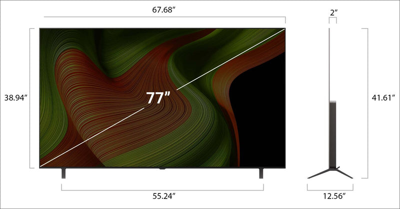 Téléviseur intelligent DELO evo LG B5 UHD 4K de 77 po avec IA et webOS (OLED77B5PUA.ACC) - modèle 2025