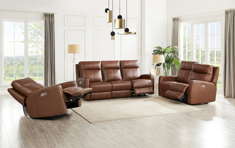 Fauteuil à inclinaison électrique Vienna de Hydeline - brun