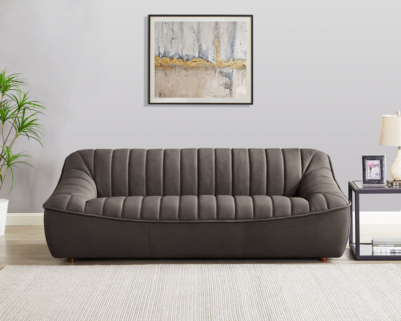 Sofa Nest en cuir de Hydeline - chocolat