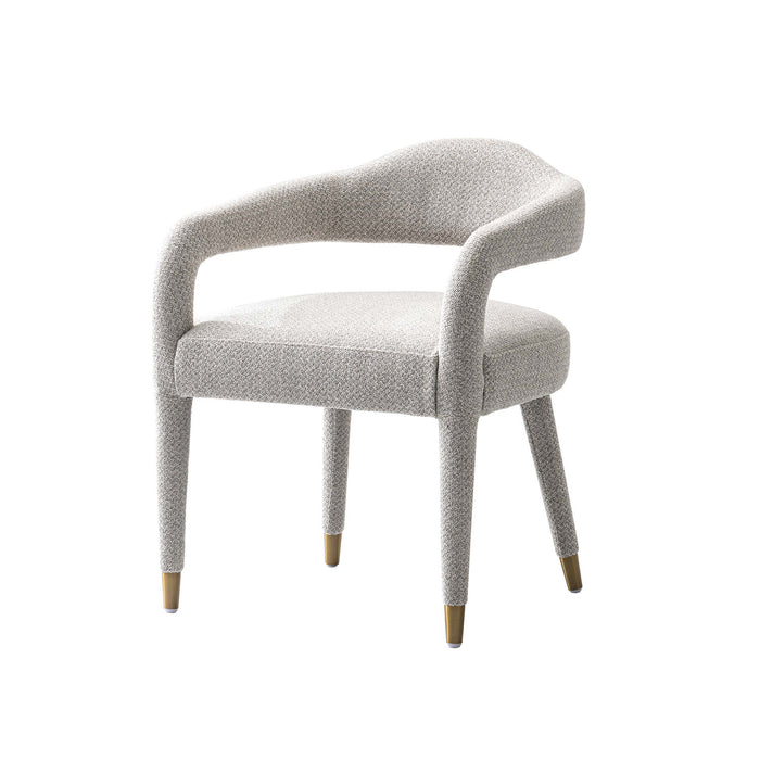 Ensemble de salle a manger moderne industriel Aspen et Hathaway 7 pieces, finition Poussiere d’or et noir