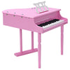 Costway Classical Kids Piano, 30-Key Mini Grand Piano with Music Stand and Bench, Wooden Musical Instrument Toy w/Lid & Music Rack, Gift for Boys Girls Ages 3+