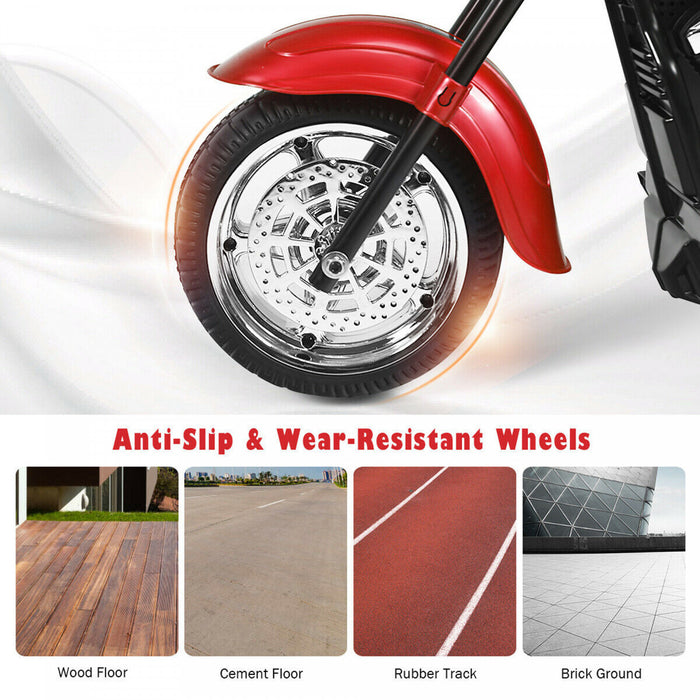 6v Enfants Rouler Sur Moto Helicoptere 3 Roues Trike Avec Phare Rouge