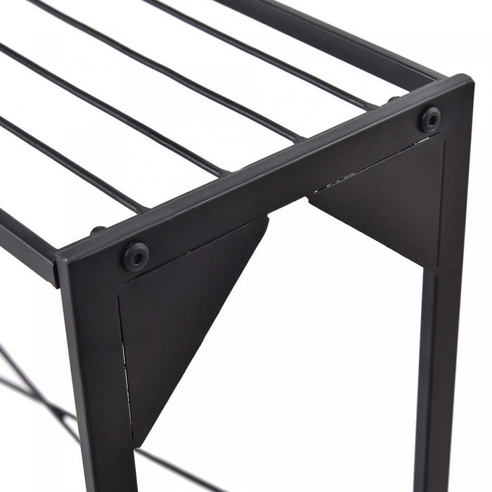 Costway Etagere A 3 Niveaux Pour Plantes Et Fleurs Support D'exposition En Metal Robuste Et Grand Format