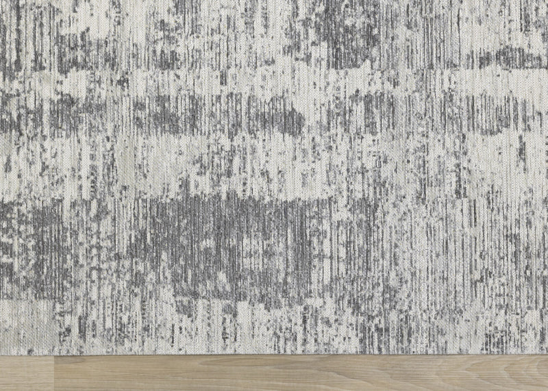 Tapis Kylie bordures gris delave, 5'1\" x 7'7\"