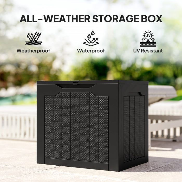 Outsunny Coffre De Terrasse, Coffre De Patio Etanche Et Resistant Aux Uv