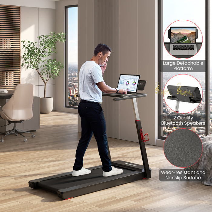Superfit 3hp Machine De Course Pliant Tapis Roulant Hauteur Reglable App Tableau De Controle