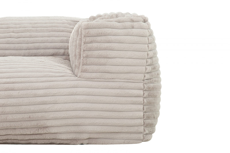 Fauteuil poire de type sofa Redd de Sealy en velours côtelé avec mousse à haute densité - taupe
