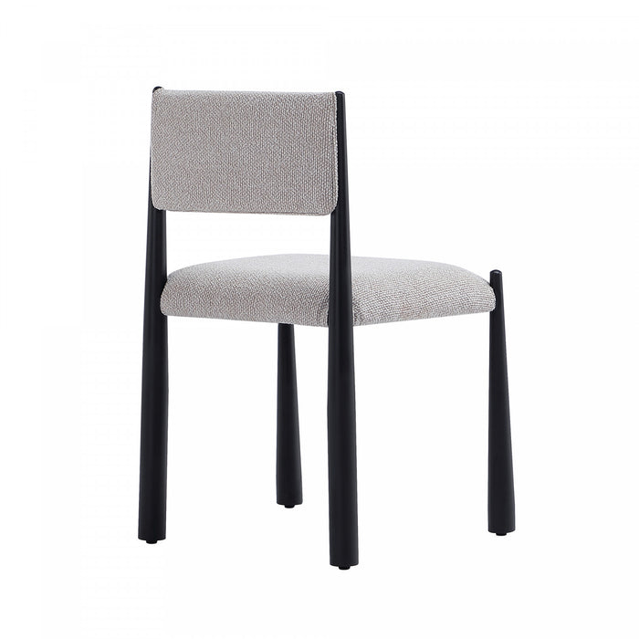 Chaise d’appoint en metal et boucle Lennor style milieu du siecle, couleur champagne – Lot de 2