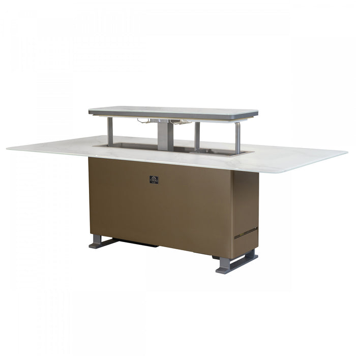 Table a manger intelligente Cinetico blanche, refrigerateur et congelateur de 5,3 pi³-FDTFR7044-86WHT